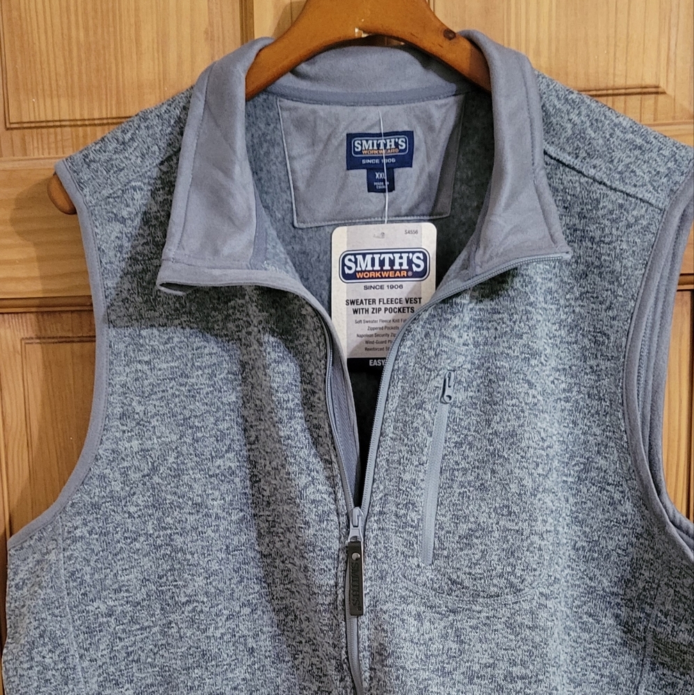 Men's XXL Smiths Work wear Zip Sweater Vest